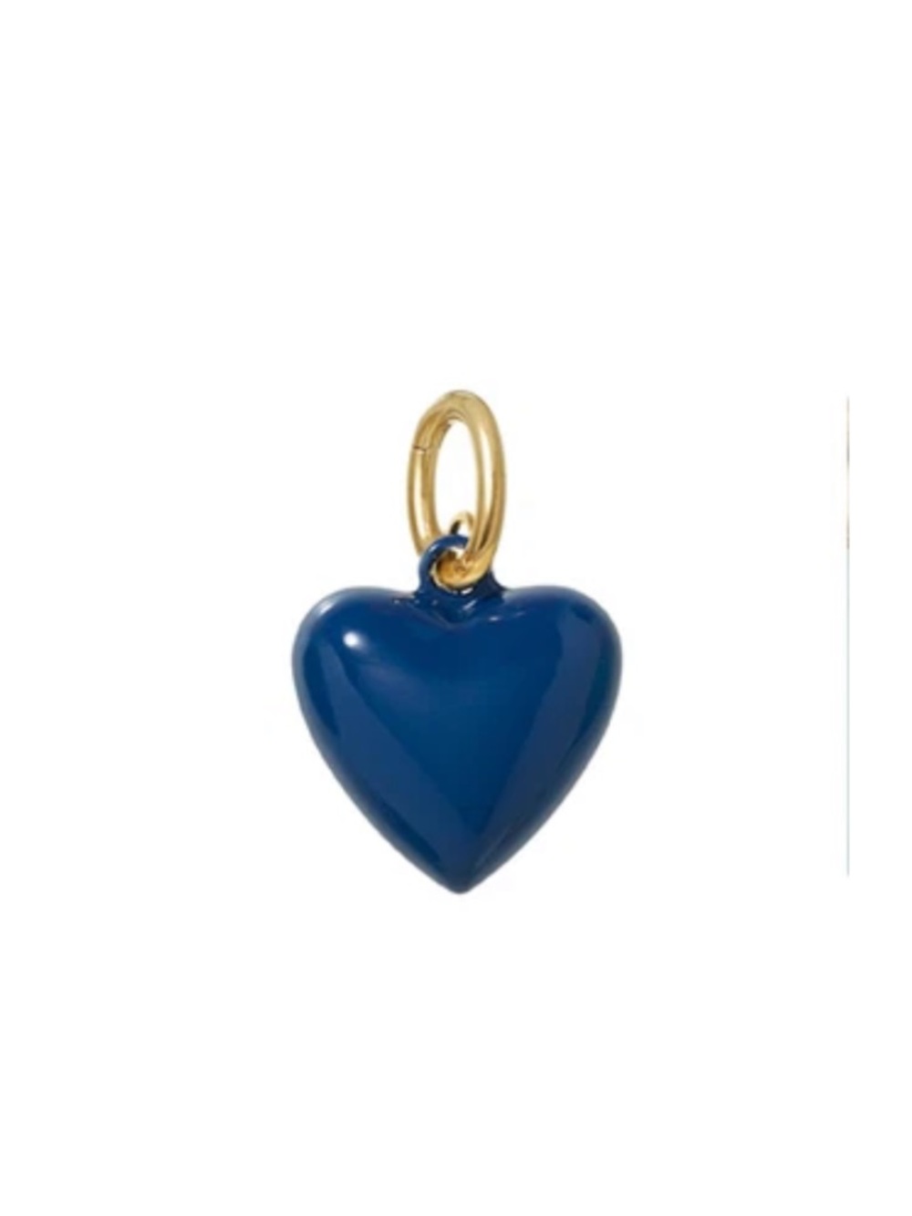NWOT Roxanne Assoulin The Mini Puffy Heart Charm In Navy